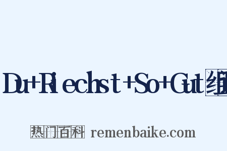 Du+Riechst+So+Gut组词是什么意思的图片